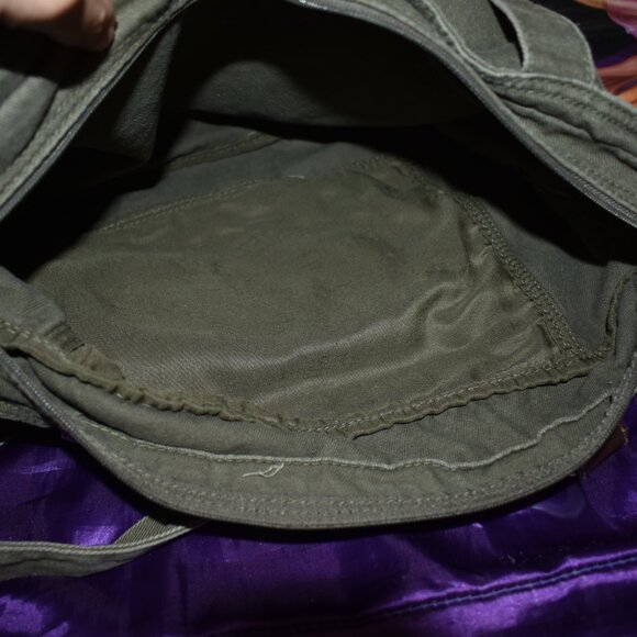 Vintage Army Military Camping Bug Out Cargo Bag Messenger Bag hobo Cross Body - Picture 9 of 15